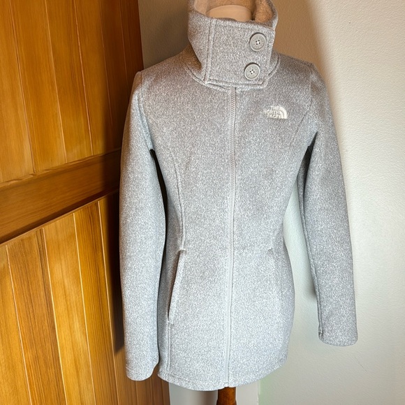 North Face Lunabrook Sweater/Fleece Coat - Picture 2 of 7